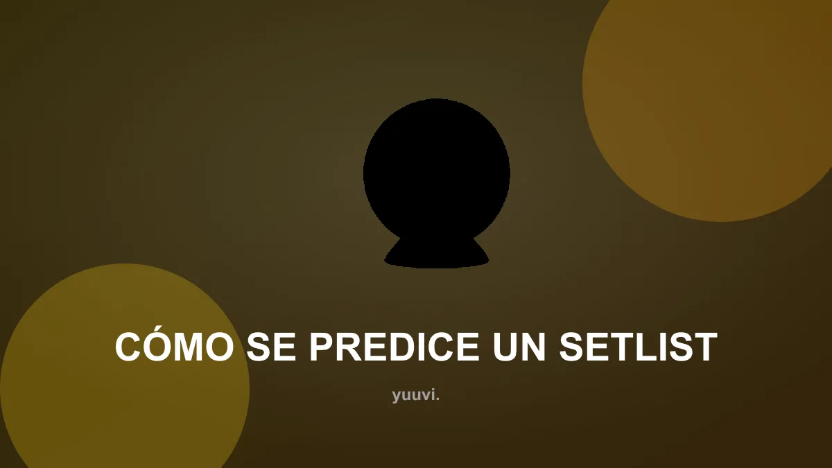 Cómo se predice un setlist